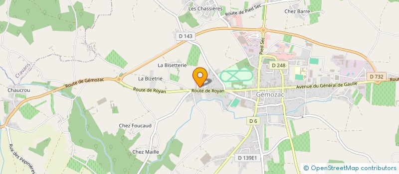 localisation de l'entreprise MICHOT-LASER  GEMOZAC