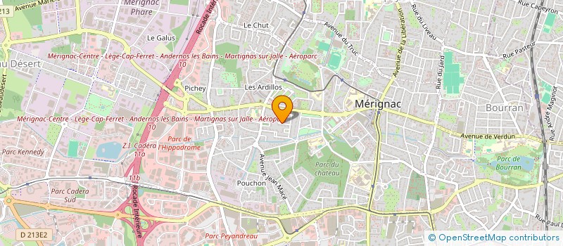 localisation de l'entreprise MICHOU  MERIGNAC