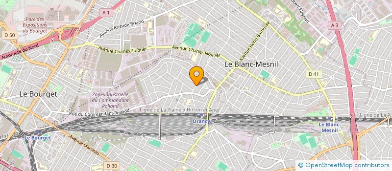 localisation de l'entreprise MICHOULET à DRANCY