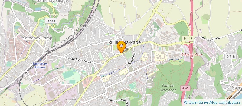 localisation de l'entreprise MICILIA COIFFURE à RILLIEUX-LA-PAPE