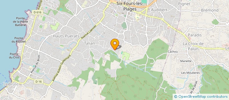 localisation de l'entreprise MICK AND MAX à SIX-FOURS-LES-PLAGES