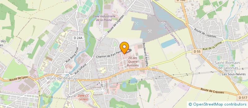 localisation de l'entreprise MICK AUTO SPORT à TIGNIEU-JAMEYZIEU