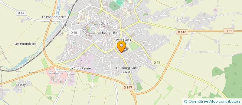 localisation de l'entreprise MICK ET DI  LOUDUN