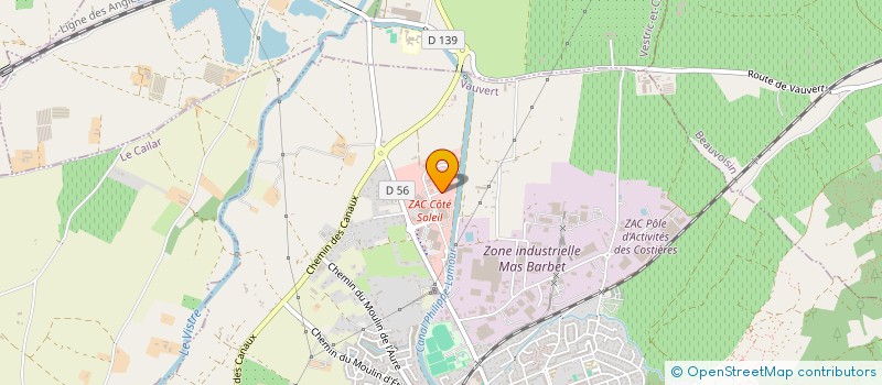 localisation de l'entreprise MICK TOITURE  VAUVERT