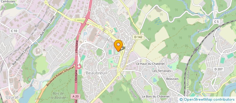 localisation de l'entreprise MICKAEL BOIS à LIMOGES
