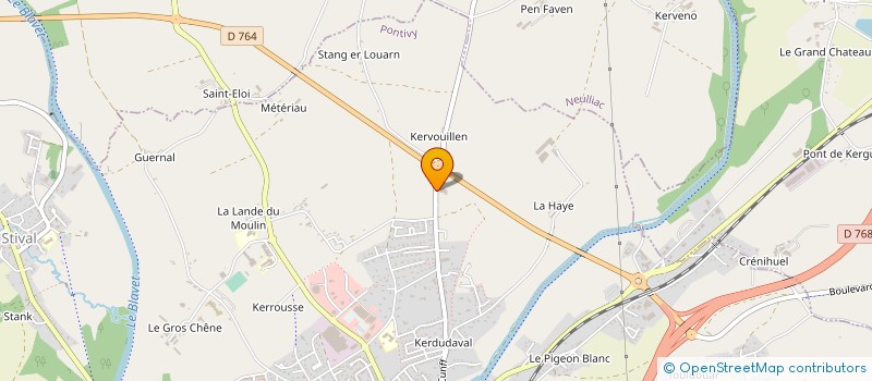 localisation de l'entreprise MICKAEL LE BOTLAN à PONTIVY