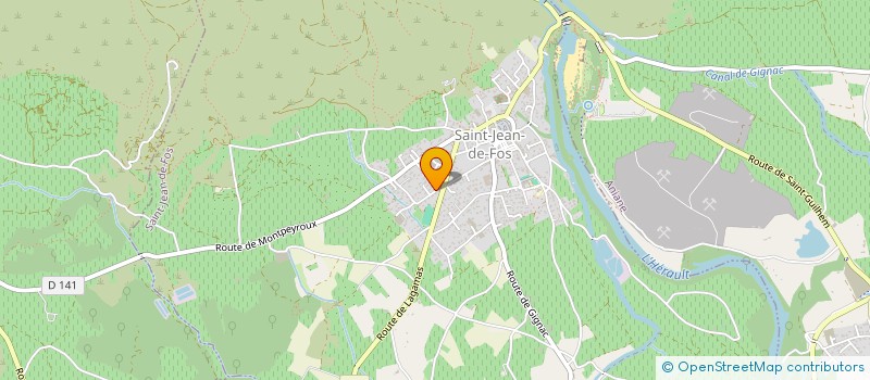 localisation de l'entreprise MICKAEL MATOSAS PEINTURE  SAINT-JEAN-DE-FOS