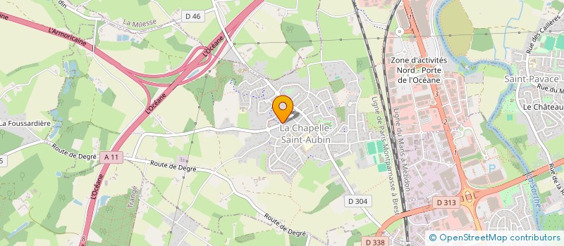 localisation de l'entreprise MICKAEL PICHON RACING  LA CHAPELLE SAINT AUBIN