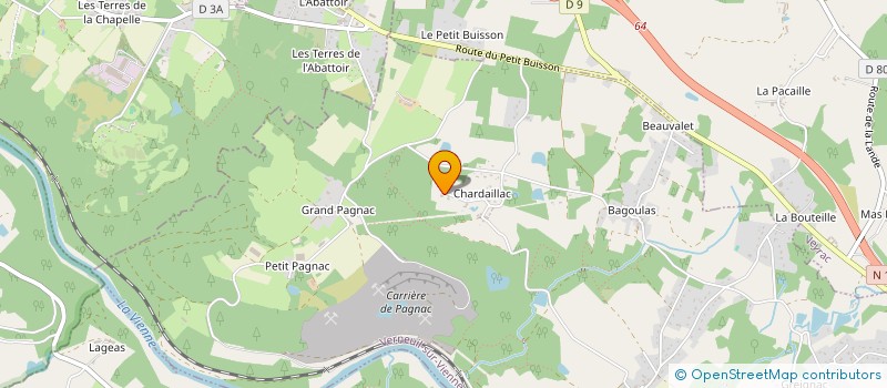 localisation de l'entreprise MICKAEL TEXIER MULTISERVICES à VERNEUIL-SUR-VIENNE