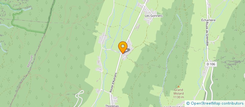 localisation de l'entreprise MICKAEL VERCORS PLAQUISTE  AUTRANS-MEAUDRE EN VERCORS