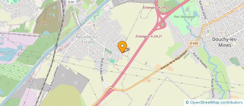 localisation de l'entreprise MICKAELINE  NEUVILLE-SUR-ESCAUT