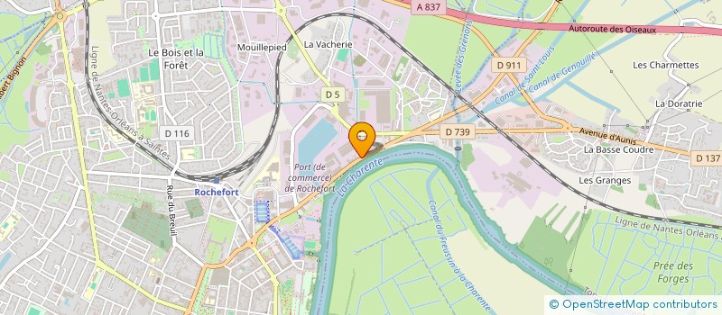 localisation de l'entreprise MICLAU  ROCHEFORT