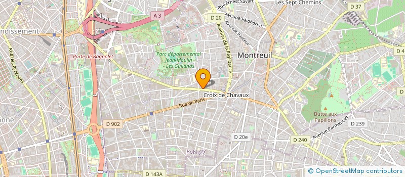 localisation de l'entreprise MICLEO à MONTREUIL