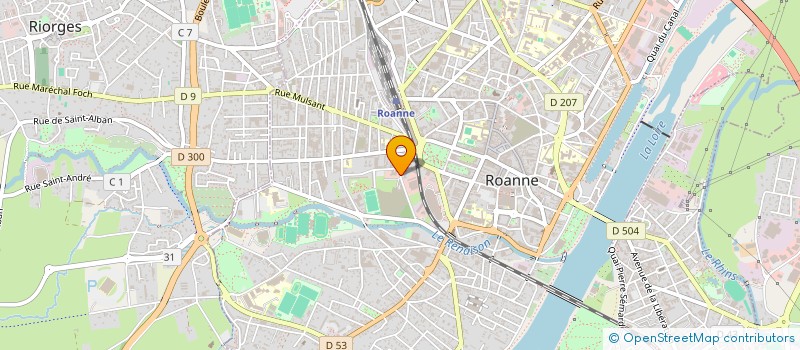 localisation de l'entreprise MICMIL à ROANNE