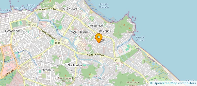 localisation de l'entreprise MICO  CAYENNE