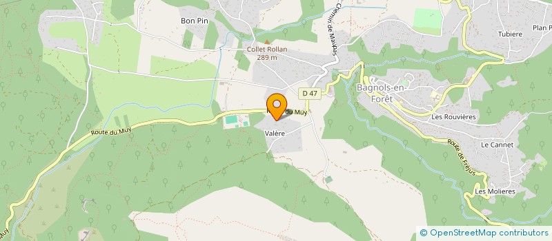 localisation de l'entreprise MICOCOULIERS  LE MUY