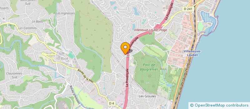 localisation de l'entreprise MICOUCOULIER  VILLENEUVE-LOUBET