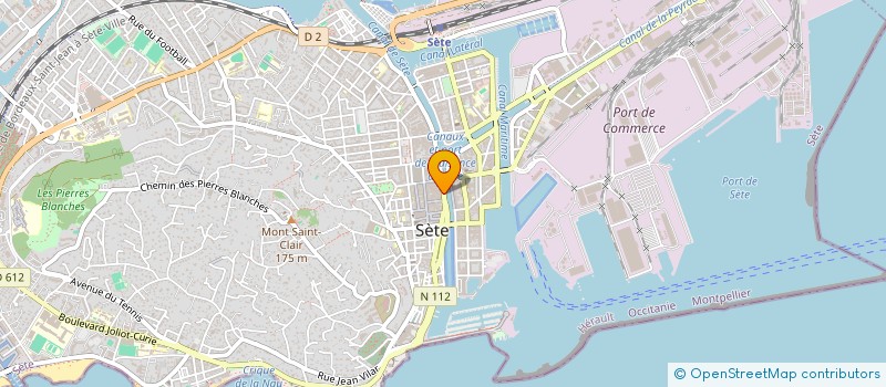 localisation de l'entreprise MICOULEAU MONVALLIER  SETE