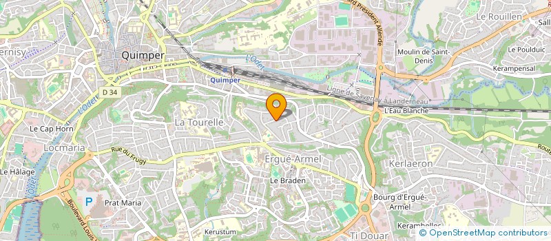 localisation de l'entreprise MICOUT  QUIMPER