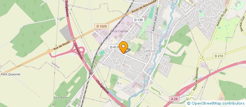 localisation de l'entreprise MICREA à SALEUX