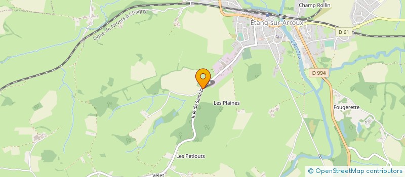 localisation de l'entreprise MICRO 2000 à ETANG-SUR-ARROUX