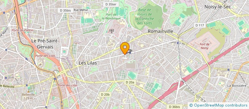 localisation de l'entreprise MICRO à LES LILAS