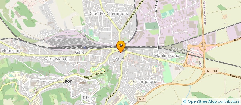 localisation de l'entreprise MICRO ASSISTANCE à LAON