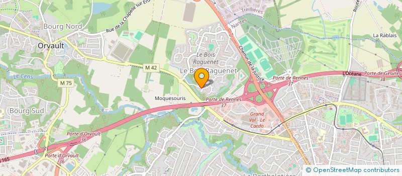 localisation de l'entreprise MICRO ATLANTIQUE-CLUB EDUC à ORVAULT