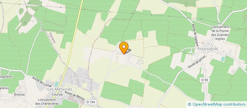 localisation de l'entreprise MICRO AVIATION à FOUSSIGNAC