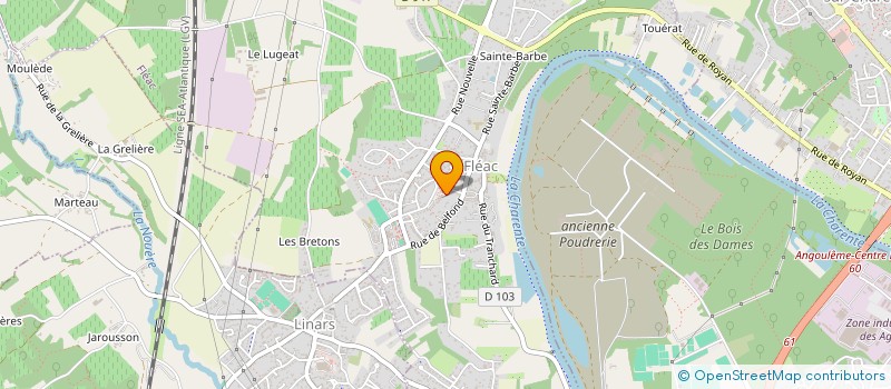 localisation de l'entreprise MICRO BIOS à FLEAC