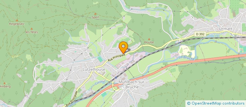 localisation de l'entreprise MICRO BRASSERIE CRYM  LUTZELHOUSE