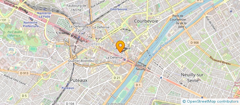 localisation de l'entreprise MICRO CHAINE SA à COURBEVOIE