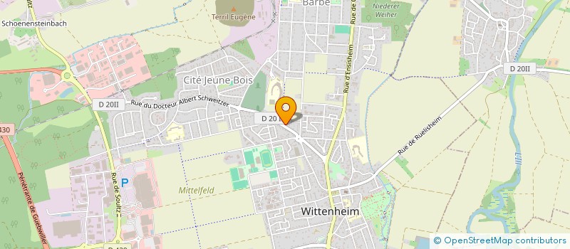 localisation de l'entreprise MICRO COMPUTER SERVICES  WITTENHEIM