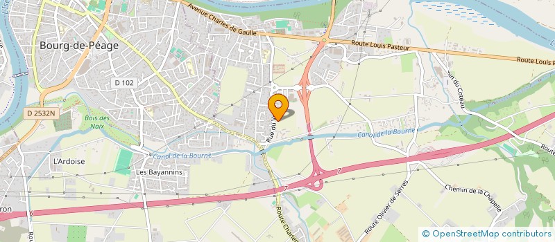 localisation de l'entreprise MICRO-CRECHE 3 POMMES PIZANCON  CHATUZANGE-LE-GOUBET