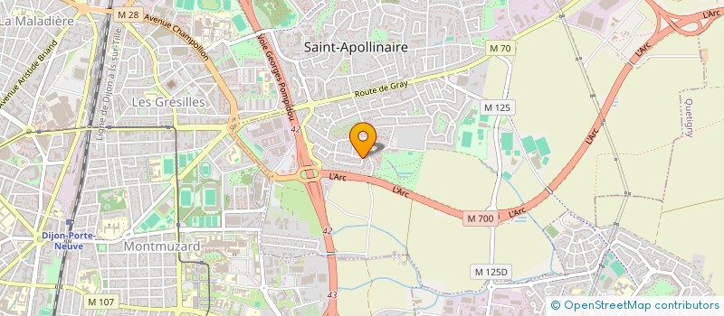 localisation de l'entreprise MICRO - CRECHE ARTHUR ET ZOE à SAINT-APOLLINAIRE