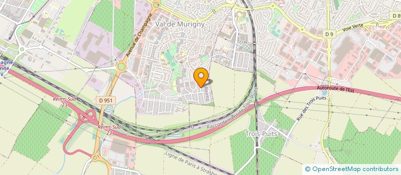 localisation de l'entreprise MICRO-CRECHE DES ROSES ET DES CHOUX à REIMS