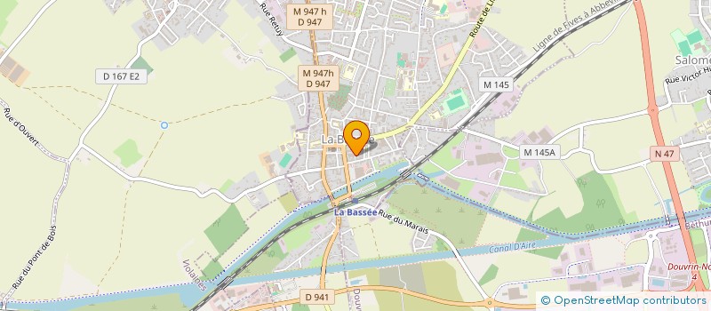 localisation de l'entreprise MICRO CRECHE LES P'TITES CANAILLES  LA BASSEE