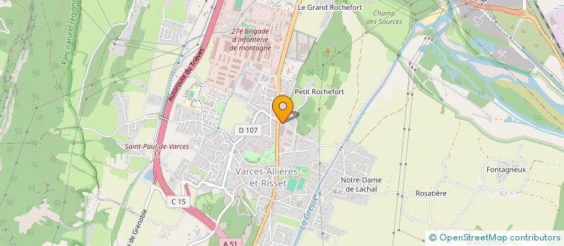 localisation de l'entreprise MICRO-CRECHE LES P'TITES FRIPOUILLES  VARCES-ALLIERES-ET-RISSET