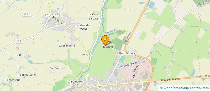 localisation de l'entreprise MICRO-CRECHE LES P'TITS BABOUNETS  MONTILLIERS