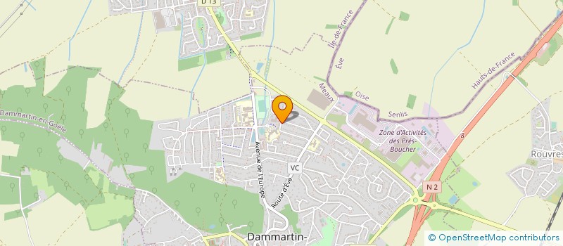 localisation de l'entreprise MICRO CRECHE LES P'TITS OURSONS  DAMMARTIN-EN-GOELE