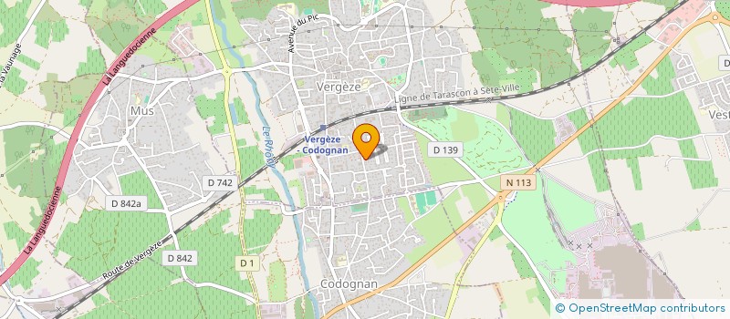 localisation de l'entreprise MICRO CRECHE LES PAPILLONS MULTICOULEURS à VERGEZE