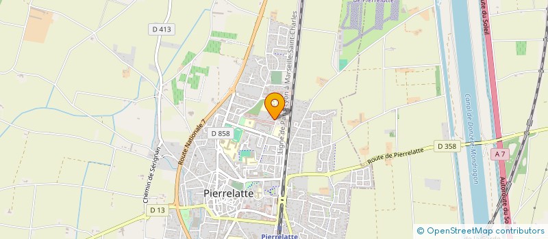 localisation de l'entreprise MICRO-CRECHE LES PAUMES VERTES à PIERRELATTE