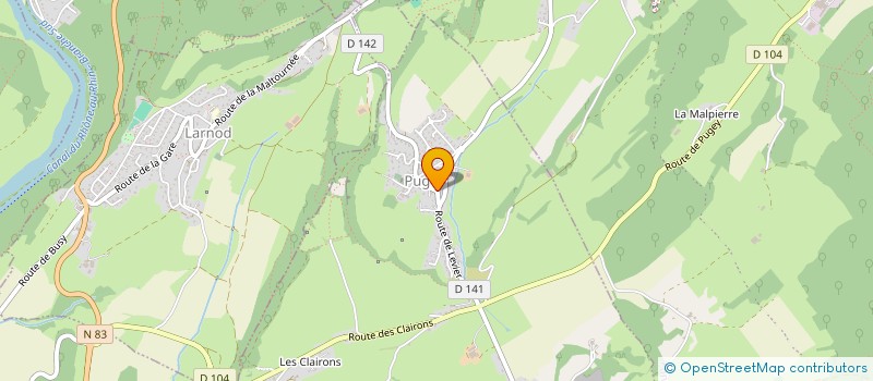 localisation de l'entreprise MICRO CRECHE OGUERO  PUGEY