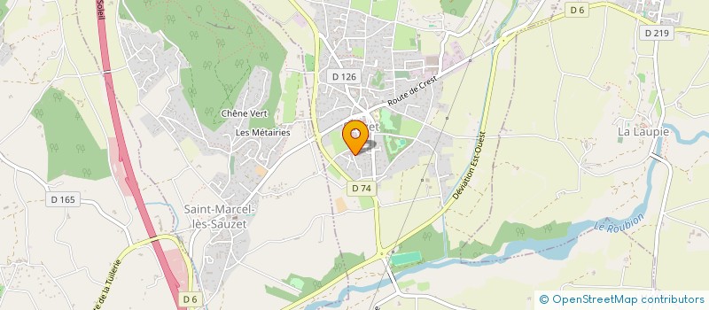 localisation de l'entreprise MICRO CRECHE PETITS POUSSEZ à SAINT-MARCEL-LES-SAUZET