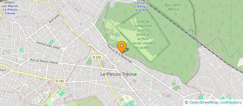 localisation de l'entreprise MICRO CRECHE POM'CANNELLE  LE PLESSIS-TREVISE