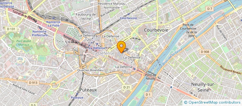 localisation de l'entreprise MICRO FOCUS FRANCE SAS à COURBEVOIE