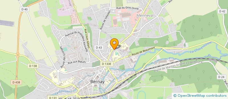 localisation de l'entreprise MICRO INFORMATIQUE ET FORMATION à BERNAY
