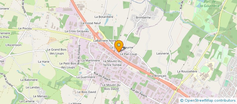 localisation de l'entreprise MICRO INFORMATIQUE FRANCE OUEST à COUERON