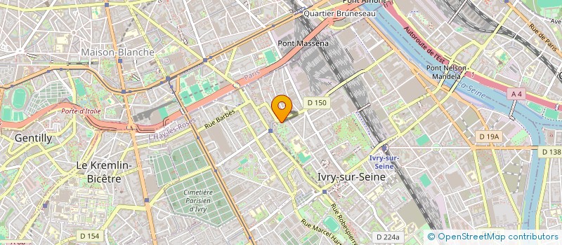 localisation de l'entreprise MICRO NET à IVRY-SUR-SEINE