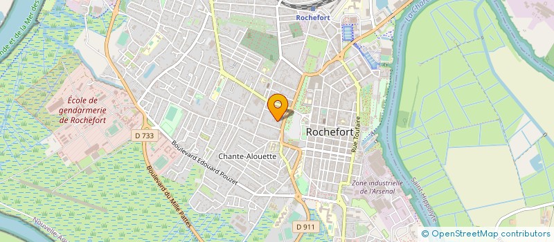 localisation de l'entreprise MICRO OCEAN à ROCHEFORT